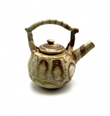 Thrown and altered teapot