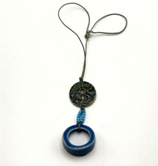 Disc and Circle Necklace