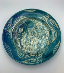 Large Rimmed Platter